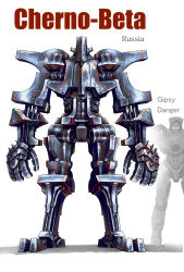 Rule 34 | cannon, cherno alpha, chest cannon, commentary request, comparison, directed-energy weapon, energy cannon, energy weapon, gipsy danger, highres, jaeger (pacific rim), legendary pictures, mecha, misogram, nuclear vortex turbine, pacific rim, pacific rim uprising, pan pacific defense corps, redesign, robot, science fiction, spikes