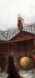 Rule 34 | doyora, fujiwara no mokou, gong, houraisan kaguya, rain, tagme, touhou