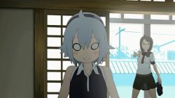 Rule 34 | animated, animated gif, anime screenshot, interior, isone kotoha, nanami ao, o o, panties, underwear, yarizakura hime, yozakura quartet