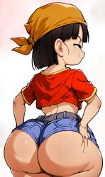 Rule 34 | ai-generated, ass, dragon ball, dragon ball gt, female, female focus, huge ass, pan (dragon ball), shortstack, thick thighs, thighs, third-party edit