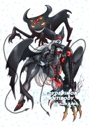 Rule 34 | 1girl, chain, claws, digimon, digimon (creature), female focus, highres, ladydevimon, ladydevimon x-antibody, solo