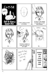 Rule 34 | alternate language, comic, drawing, english text, furuya usamaru, greyscale, hard-translated, highres, how to, left-to-right manga, monochrome, short cuts, third-party edit, translated, truth