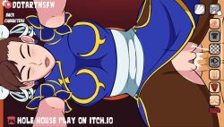Rule 34 | animated, bent over, bouncing, bouncing ass, bouncing breasts, breasts, brown hair, capcom, chun-li, clothed sex, cum, cum in pussy, doggystyle, dotart, dress, dripping, huge breasts, moaning, orgasm, sex, sex from behind, sound, street fighter, tagme, thick thighs, thighs, torn clothes, vaginal, video