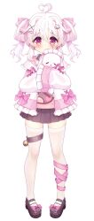 Rule 34 | 1girl, :&lt;, absurdres, ahoge, bell, belt, berry (stardust project), blush, bow, footwear bow, frilled jacket, frills, full body, furrowed brow, hair ornament, hair rings, heart, heart ahoge, highres, holding, holding stuffed toy, hugging object, jacket, leg ribbon, legs apart, looking at viewer, mary janes, medium hair, miniskirt, official art, pigeon-toed, pink bow, pink hair, pink ribbon, pink shirt, pleated skirt, purple footwear, purple skirt, red eyes, ribbon, shirt, shoes, skirt, sleeves past fingers, sleeves past wrists, solo, standing, stardust project, straight-on, stuffed animal, stuffed rabbit, stuffed toy, tachi-e, thigh belt, thigh strap, thighhighs, transparent background, twintails, virtual youtuber, white jacket, white thighhighs, x hair ornament, zettai ryouiki