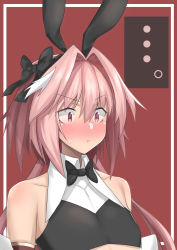 Rule 34 | 1boy, absurdres, astolfo (fate), astolfo (saber) (fate), black bow, black bowtie, black hairband, blush, bow, bowtie, detached sleeves, embarrassed, fate/grand order, fate (series), hair between eyes, hair bow, hair intakes, hairband, highres, long hair, male focus, multicolored hair, pink eyes, pink hair, solo, streaked hair, tori no ou, trap, twintails, upper body, white hair