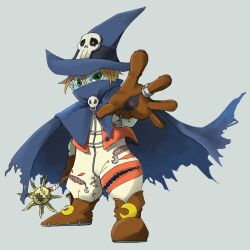 Rule 34 | digimon, gloves, hat, highres, skull, wizard, wizard hat, wizarmon