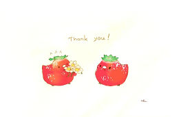 Rule 34 | 2others, animal, animal focus, artist name, bird, chai (drawingchisanne), commentary request, flower, flying sweatdrops, food, food focus, fruit, highres, holding, holding flower, leaf, looking at another, multiple others, no humans, original, simple background, strawberry, white background, white flower