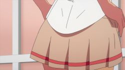 Rule 34 | 1girl, animated, animated gif, anime screenshot, ass, ass focus, bokutachi wa benkyou ga dekinai, close-up, dark skin, lowres, one-piece swimsuit, screencap, swimsuit, takemoto uruka, tan, undressing