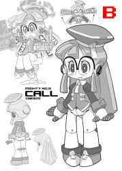 Rule 34 | android, call, call b, glasses, mighty no. 9, monochrome, robot