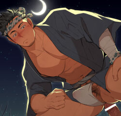 Rule 34 | 2boys, abs, anal, anus, anus peek, bar censor, bara, beard, black hair, blush, bulge, censored, cropped, erection, erection under clothes, facial hair, fundoshi, hachimaki, happi, headband, itto (mentaiko), japanese clothes, just the tip, kimono, large pectorals, looking at viewer, male focus, male pubic hair, male underwear, mature male, multiple boys, muscular, muscular male, nejiri hachimaki, nipples, open clothes, open kimono, original, paid reward available, pectorals, penis, pov, pubic hair, revealing clothes, sex, smile, solo focus, thighs, topless male, underwear, white male underwear, yaoi