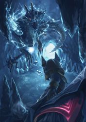 Rule 34 | abyssal lagiacrus, artist name, bubble, capcom, character request, horns, jpeg artifacts, md5 mismatch, monster, monster hunter (series), monster hunter 3 ultimate, more (vitalia), red eyes, tagme, tail, underwater, weapon