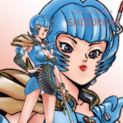 Rule 34 | blue eyes, blue hair, denji sentai megaranger, iwa, iwa (nanakakusui), rapier, shibolena, super sentai, sword, weapon