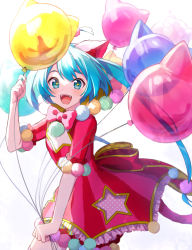 Rule 34 | + +, 1girl, akabino, animal ears, aqua hair, balloon, commentary request, dress, fake animal ears, happy, hatsune miku, highres, holding, holding balloon, long hair, looking at viewer, open mouth, pink dress, project sekai, short sleeves, simple background, smile, solo, tagme, twintails, vocaloid, white background, wonderlands x showtime miku