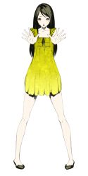 Rule 34 | 1girl, black hair, dress, full body, legs, long hair, solo, sousou (sousouworks), standing