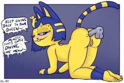 Rule 34 | 1boy, 1girl, 2022, age regression, aged down, aliasing, anal, animal crossing, animal ears, ankha (animal crossing), anus, artist name, ass, back, barefoot, blue background, blue hair, blunt bangs, blunt ends, bob cut, body fur, border, breasts, cat ears, cat girl, cat tail, cleft of venus, closed mouth, disembodied penis, egyptian, english text, eyeliner, feet, female ejaculation, female orgasm, flat chest, furry, furry female, hair ornament, half-closed eyes, heart, heart-shaped pupils, hetero, kneeling, legs, lip biting, looking back, lowres, makeup, multicolored hair, nintendo, nipples, nude, orgasm, outside border, pee, peeing, peeing in anus, peeing inside, peeing self, penis, pussy, sex, sex from behind, sfl-art, short hair, signature, simple background, small breasts, snake hair ornament, sweat, sweatdrop, symbol-shaped pupils, tail, talking, testicles, thighs, toes, two-tone fur, two-tone hair, two-tone tail, uncensored, urethra, urethral bulge, white border, yellow fur