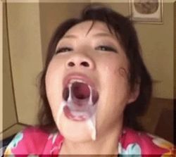 Rule 34 | animated, animated gif, asian, cum, cum in mouth, japan, lowres, open mouth, photo (medium), real life, short hair, source request