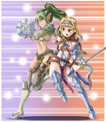 Rule 34 | echidna (queen&#039;s blade), image sample, leina (queen&#039;s blade), pixiv sample, pointy ears, queen&#039;s blade, resized, shield, sword, takeuma key, weapon