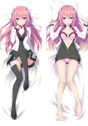 Rule 34 | 10s, 1girl, armor, belt, black footwear, black thighhighs, blue eyes, boots, breasts, dakimakura (medium), dress, floating hair, full body, gakusen toshi asterisk, hair between eyes, hair ornament, highres, holding, jacket, julis-alexia von riessfeld, long hair, long sleeves, looking at viewer, open clothes, open jacket, short dress, small breasts, solo, thigh boots, thighhighs, turtleneck, very long hair, zettai ryouiki
