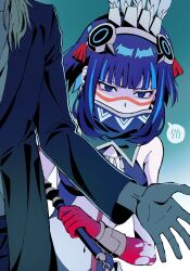Rule 34 | aztec, blue-tinted eyewear, bracer, brother and sister, colored inner hair, fate/grand order, fate (series), grey eyes, highres, jacket, leather, leather jacket, multicolored hair, siblings, tenochtitlan (fate), tenochtitlan (first ascension) (fate), tezcatlipoca (fate), tinted eyewear