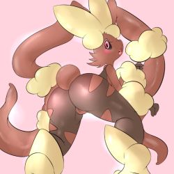 Rule 34 | 10s, ass, creatures (company), furry, game freak, gen 4 pokemon, looking back, lopunny, mega lopunny, mega pokemon, nintendo, no humans, pokemon, pokemon (creature), pokemon oras, pussy