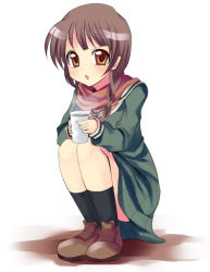 Rule 34 | 00s, 1girl, coffee, maria-sama ga miteru, scarf, shimazu yoshino, solo, subaru (yachika)
