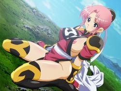 Rule 34 | blush, breasts, dragon quest, dragon quest dai no daibouken, holy inn, large breasts, maam, nipples, pink hair