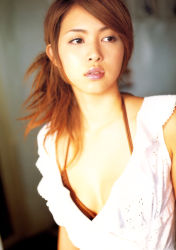 Rule 34 | 1girl, asian, breasts, brown eyes, brown hair, cleavage, iwasa mayuko, mayuko iwasa, photo (medium), solo