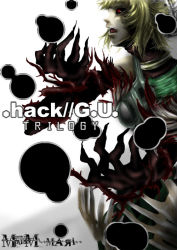 Rule 34 | .hack//, .hack//g.u., .hack//games, 00s, 1girl, :d, atoli, atoli (.hack//), bad id, bad pixiv id, bandai, black sclera, blonde hair, colored sclera, copyright name, cyber connect 2, dark persona, from side, max (mari, open mouth, pale skin, profile, short hair, simple background, smile, solo, white background