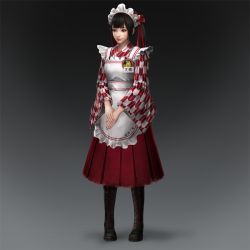 Rule 34 | 1girl, alternate costume, apron, da qiao, maid, maid apron, shin sangoku musou, yagasuri