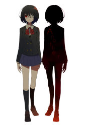 Rule 34 | 10s, 1girl, another, bad id, bad pixiv id, black hair, black socks, blazer, bob cut, bow, bowtie, clone, copyright name, expressionless, eyepatch, full body, harano, jacket, kneehighs, loafers, looking at viewer, misaki mei, red eyes, school uniform, shadow, shoes, short hair, simple background, skirt, socks, solo, standing, white background