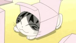 Rule 34 | animated, animated gif, anime screenshot, box, cat, chi&#039;s sweet home, chi (character), in box, in container, lowres, screencap, solo