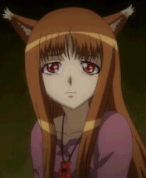 Rule 34 | animated, animated gif, anime screenshot, holo, lowres, screencap, solo, spice and wolf, tagme
