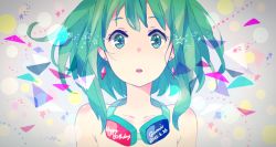 Rule 34 | 10s, 1girl, 2012, bad id, bad pixiv id, bare shoulders, character name, dated, earrings, goggles, goggles around neck, green eyes, green hair, gumi, happy birthday, headphones, headphones around neck, jewelry, kise (swimmt), looking at viewer, matching hair/eyes, open mouth, short hair, solo, star (symbol), upper body, vocaloid