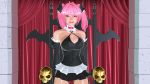 Rule 34 | 1girl, 3d, animated, bouncing breasts, breasts, cleavage, fangs, large breasts, looking at viewer, no bra, pink eyes, pink hair, solo, standing, stargate3d, tagme, trance doll 2, twintails, video, video