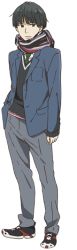 Rule 34 | 10s, 1boy, kyoukai no kanata, nase hiroomi, official art, scarf, school uniform
