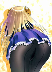 Rule 34 | 1girl, ass, back, back-seamed legwear, bent over, capcom, capcom fighting jam, crotch seam, cum, from behind, hairpods, ingrid (capcom), long hair, no panties, pantyhose, pussy, pussy juice, pussy juice stain, red eyes, seamed legwear, skirt, solo, upskirt, wet, wet clothes, wet pantyhose, white hair, yameta takashi
