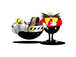 Rule 34 | 1boy, aircraft, black footwear, black pants, bmp-to-png conversion, dr. eggman, egg mobile, facial hair, fat, fat man, glasses, gloves, male focus, mustache, non-web source, official art, pants, red nose, red shirt, shadow, shirt, simple background, sonic (series), standing, teeth, white background, white gloves