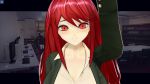 Rule 34 | 10s, 1girl, 3d, animated, artificial academy 2, blush, danganronpa, danganronpa/zero, danganronpa (series), highres, indoors, interior, long hair, looking at viewer, otonashi ryouko, patting, red eyes, smile, tagme, video