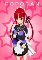 Rule 34 | 00s, android, artist request, maid headdress, mea (popotan), popotan, red eyes, red hair, twintails