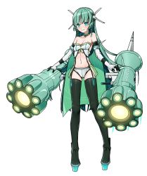 Rule 34 | 1girl, alternate color, aqua eyes, armpit peek, bare shoulders, black footwear, black gloves, black thighhighs, boots, breasts, celesteela, choker, cleavage, closed mouth, collarbone, creatures (company), dh (14537547), earrings, elbow gloves, full body, game freak, gen 7 pokemon, gloves, glowing, green hair, hair ornament, highres, hime cut, jewelry, long hair, looking at viewer, machinery, midriff, navel, nintendo, panties, personification, pokemon, see-through, shiny clothes, shiny skin, small breasts, smile, solo, standing, straight hair, thigh boots, thighhighs, transparent background, ultra beast, underwear, very long hair, white panties