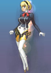 Rule 34 | 1girl, aegis (persona), android, atlus, blonde hair, blue eyes, breasts, cyduster, large breasts, persona, persona 3, shin megami tensei, short hair, solo
