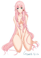 Rule 34 | 1girl, :3, absurdres, bell, blue eyes, breasts, coco, earrings, green eyes, heterochromia, highres, jewelry, k-project, long hair, looking at viewer, medium breasts, navel, neko (k-project), pink hair, slit pupils, solo, thick thighs, thighs, very long hair