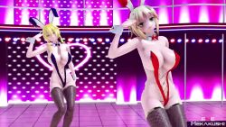 Rule 34 | 2girls, 3d, animal ears, animated, artoria pendragon (lancer) (fate), ass shake, audible music, bouncing breasts, breasts, dancing, fake animal ears, fate/apocrypha, fate/grand order, fate (series), large breasts, leotard, mordred (fate), mordred (fate/apocrypha), multiple girls, playboy bunny, rabbit ears, rabbit tail, sound, tagme, video