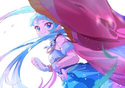 Rule 34 | 1girl, :3, absurdres, arm up, black vest, blush, boots, bow, bowtie, closed mouth, cure sky, floating hair, highres, hirogaru sky! precure, long hair, looking at viewer, magical girl, miniskirt, pink hair, pink skirt, pleated skirt, ponytail, precure, red bow, red bowtie, red eyes, shipu (gassyumaron), shirt, short sleeves, skirt, smile, solo, sora harewataru, thigh boots, very long hair, vest, white footwear, white shirt
