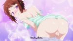 Rule 34 | 10s, 1boy, 1girl, anal, anal object insertion, animated, ass, ass grab, ass spreading, bed sheet, blush, breasts, brown hair, cleavage, clothes pull, fang, hetero, large breasts, nipple slip, nipples, object insertion, okusama ga seito kaichou!, purple eyes, sheet grab, short hair, shorts, shorts pull, sound, strap slip, subtitled, sweat, translated, trembling, video, wakana ui