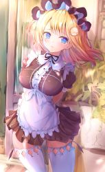 Rule 34 | 1girl, absurdres, blonde hair, blue eyes, breasts, highres, hololive, hololive english, maid, virtual youtuber, watson amelia