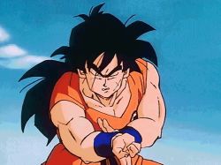 Rule 34 | 1boy, animated, animated gif, belt, black belt, black eyes, black hair, clenched teeth, cloud, day, dithering, dragon ball, dragonball z, facial scar, long hair, lowres, male focus, moving, muscular, muscular male, outdoors, ponytail, scar, scar across eye, scar on cheek, scar on face, sky, solo, tagme, teeth, upper body, wristband, yamcha
