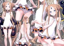 Rule 34 | 1girl, abigail williams (fate), abigail williams (swimsuit foreigner) (fate), abigail williams (swimsuit foreigner) (second ascension) (fate), absurdres, ass, bare shoulders, bikini, black bow, black cat, blonde hair, blue eyes, blush, bonnet, bow, braid, braided bun, braided hair rings, breasts, cat, double bun, dress swimsuit, fate/grand order, fate (series), hair bow, hair bun, hair rings, hat, highres, huge filesize, keyhole, long hair, looking at viewer, mitre, multiple bows, multiple views, natsume eri, navel, one-piece swimsuit, open mouth, orange bow, sidelocks, sitting, skirt, small breasts, smile, swimsuit, twin braids, twintails, very long hair, white bikini, white bow, white headwear, white one-piece swimsuit