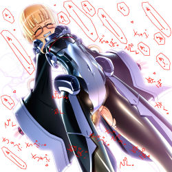 Rule 34 | 1girl, adele balfetto, blonde hair, bodysuit, censored, closed eyes, covered navel, flat chest, glasses, highres, kyoukaisenjou no horizon, long hair, mosaic censoring, pantyhose, penis, sakuya tsuitachi, sex, solo, solo focus, tight clothes, torn clothes, torn legwear, torn pantyhose, vaginal, wavy mouth