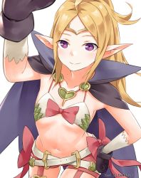 Rule 34 | 1girl, absurdres, cape, commission, commissioner upload, fire emblem, fire emblem awakening, fire emblem heroes, gloves, hand on own hip, happy, headpat, highres, huge filesize, igni tion, looking at viewer, nintendo, nowi (fire emblem), pointy ears, pov, purple eyes, smile, solo focus